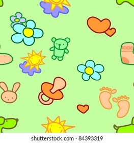 Seamless wallpaper for children