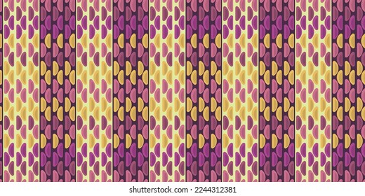 Seamless wallpaper with colorful slices. Vector for seamless print and stylish interior design, wallpaper, textile.