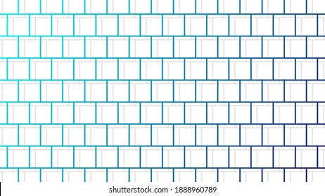 Seamless wallpaper from cubes in blue tones
