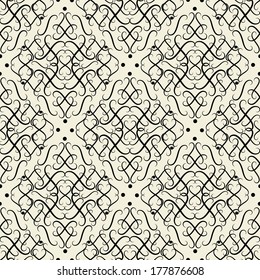 seamless wallpaper. damask pattern. arabesque
