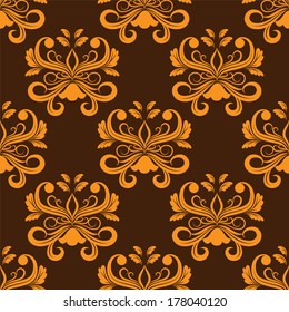 seamless wallpaper. damask pattern. flower background