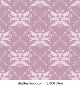 seamless wallpaper. damask pattern. flower background