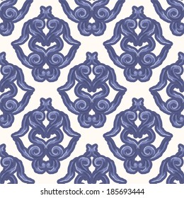 seamless wallpaper. damask pattern. flower background