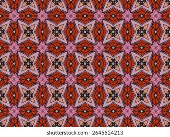 Seamless Wallpaper Design Background Graphic Texture Decoration Art Digital Symmetric Visual Template Textile Interior Perspective Cloth Geometric Fashion Luxury Fabric Tile Shape Endless Pattern.