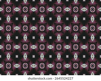 Seamless Wallpaper Design Background Graphic Texture Decoration Art Digital Symmetric Visual Template Textile Interior Perspective Cloth Geometric Fashion Luxury Fabric Tile Shape Endless Pattern.