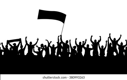 Similar Images, Stock Photos & Vectors Of Applause Crowd Silhouette 