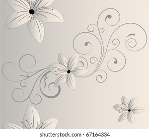 Seamless Wallpaper. Floral background.
