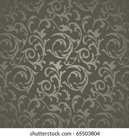 Seamless Wallpaper with floral ornament