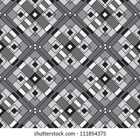 Seamless wallpaper with geometric shapes