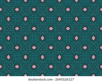 Seamless Wallpaper Graphic Geometric Decoration Texture Shape Fashion Cloth Digital Tile Luxury Visual Textile Perspective Template Fabric Art Design Endless Background Interior Symmetric Pattern.