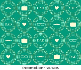 Seamless wallpaper for Happy father day,Vector Illustration