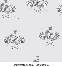 seamless wallpaper with heraldry