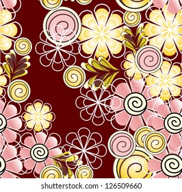 seamless wallpaper for holiday packages featuring flowers