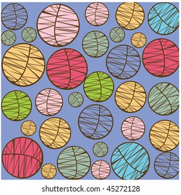 Seamless wallpaper with leaves. Vector.