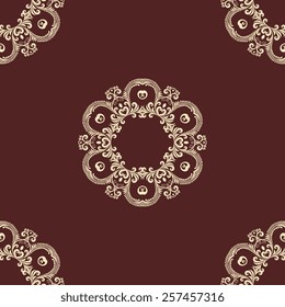 Seamless wallpaper with ornament. Abstract background