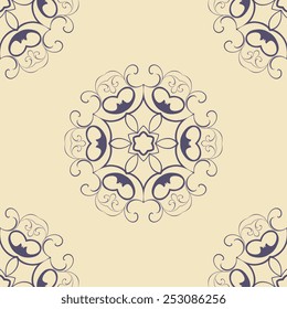 Seamless wallpaper with ornament. Decorative pattern