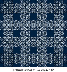 Seamless wallpaper ornament and tile pattern on background. Floral ornament on background. Contemporary pattern. Wallpaper pattern. Vector illustration