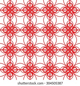 Seamless wallpaper pattern. Abstract seamless ornament pattern vector. Vintage geometric wallpaper 
