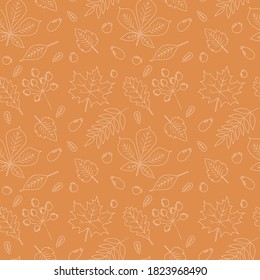 fondo de pantalla transparente con un patrón de hojas de otoño