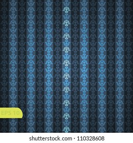 Seamless wallpaper pattern, black