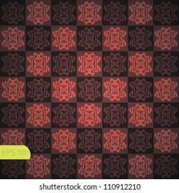 Seamless wallpaper pattern, black