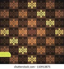 Seamless wallpaper pattern, black