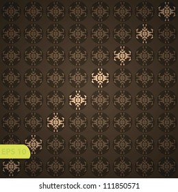 Seamless wallpaper pattern, black