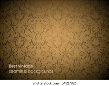 Seamless wallpaper pattern, black