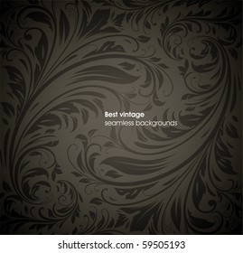 Seamless wallpaper pattern, black