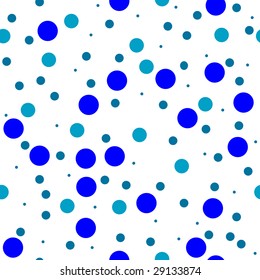 Seamless wallpaper pattern with blue bubbles