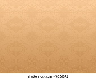 Seamless wallpaper pattern, Brown