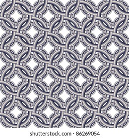 Seamless wallpaper pattern, circles netting ornament, vector background.