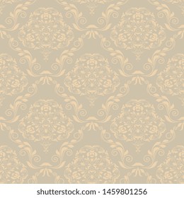 Seamless wallpaper pattern. Seamless decorative ornament on background. Floral ornament on background