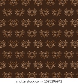 Seamless wallpaper pattern. fabric texture, background floral vector