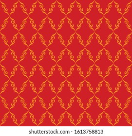 Seamless wallpaper pattern. fabric texture, background floral vector