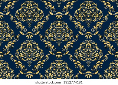 Seamless wallpaper pattern. Floral ornament on background. Seamless pattern for your design. Wallpaper pattern