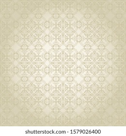 Seamless wallpaper pattern. Floral ornament on background. Vector design for your project