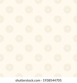 Seamless wallpaper pattern. Floral ornament on background. Vector design for your project