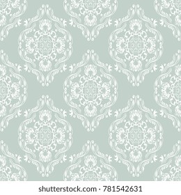Seamless wallpaper pattern. Seamless floral ornament on background. Contemporary pattern. Wallpaper pattern