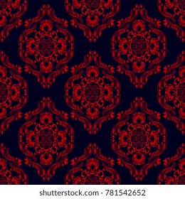 Seamless wallpaper pattern. Seamless floral ornament on background. Contemporary pattern. Wallpaper pattern