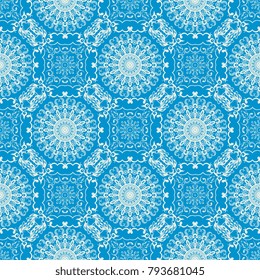 Seamless wallpaper pattern. Seamless floral ornament on background. Contemporary pattern. Seamless pattern for your design. Wallpaper pattern