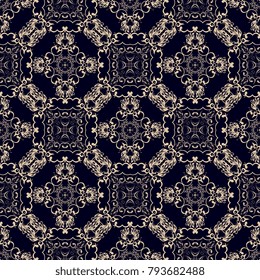 Seamless wallpaper pattern. Seamless floral ornament on background. Contemporary pattern. Seamless pattern for your design. Wallpaper pattern