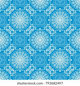 Seamless wallpaper pattern. Seamless floral ornament on background. Contemporary pattern. Seamless pattern for your design. Wallpaper pattern