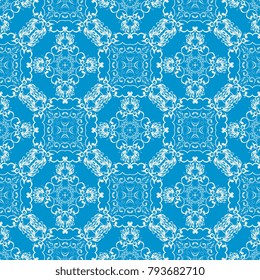 Seamless wallpaper pattern. Seamless floral ornament on background. Contemporary pattern. Seamless pattern for your design. Wallpaper pattern
