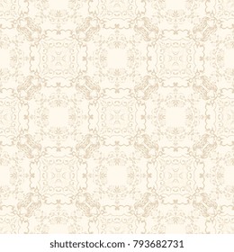 Seamless wallpaper pattern. Seamless floral ornament on background. Contemporary pattern. Seamless pattern for your design. Wallpaper pattern