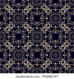 Seamless wallpaper pattern. Seamless floral ornament on background. Contemporary pattern. Seamless pattern for your design. Wallpaper pattern