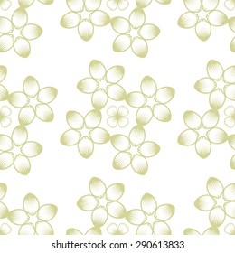 Seamless wallpaper pattern with flowers. Hand drawn flower pattern. Vector pattern with flowers and plants. Vector floral background