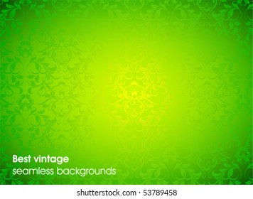 Seamless wallpaper pattern, green