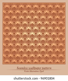 Seamless wallpaper pattern, ornament