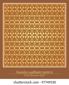 Seamless wallpaper pattern, ornament